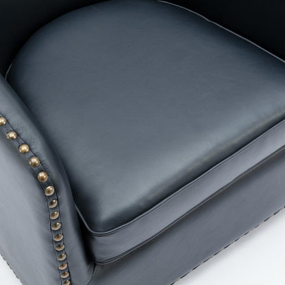 Tyler Swivel Arm Chair - Midnight Blue