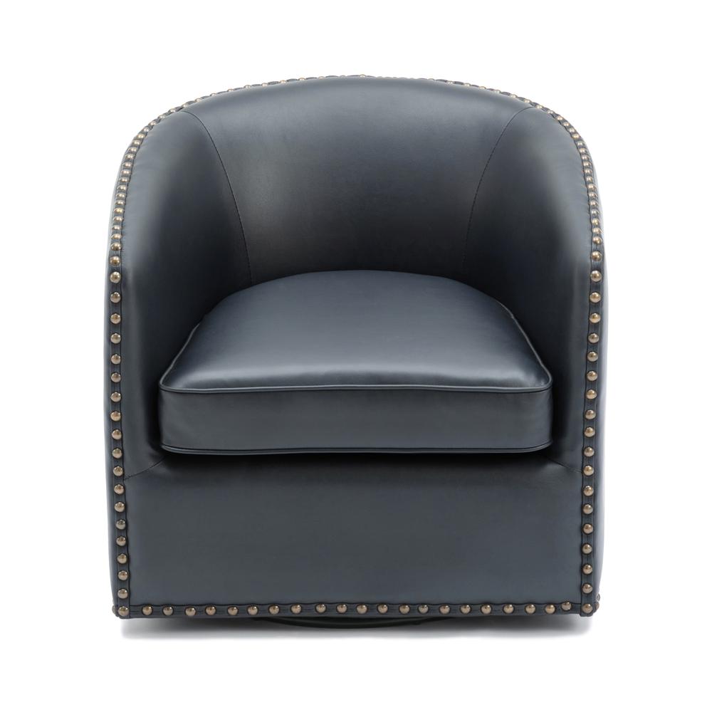 Tyler Swivel Arm Chair - Midnight Blue