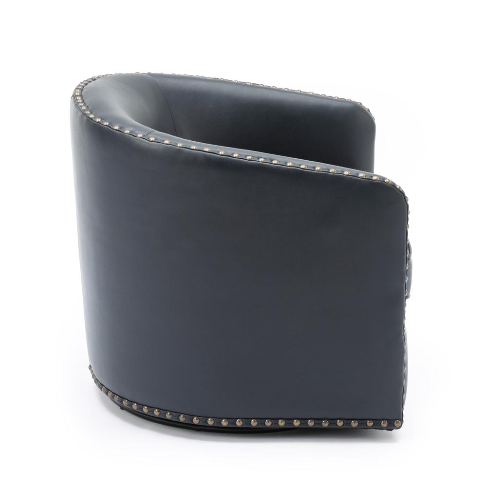 Tyler Swivel Arm Chair - Midnight Blue