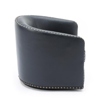 Tyler Swivel Arm Chair - Midnight Blue