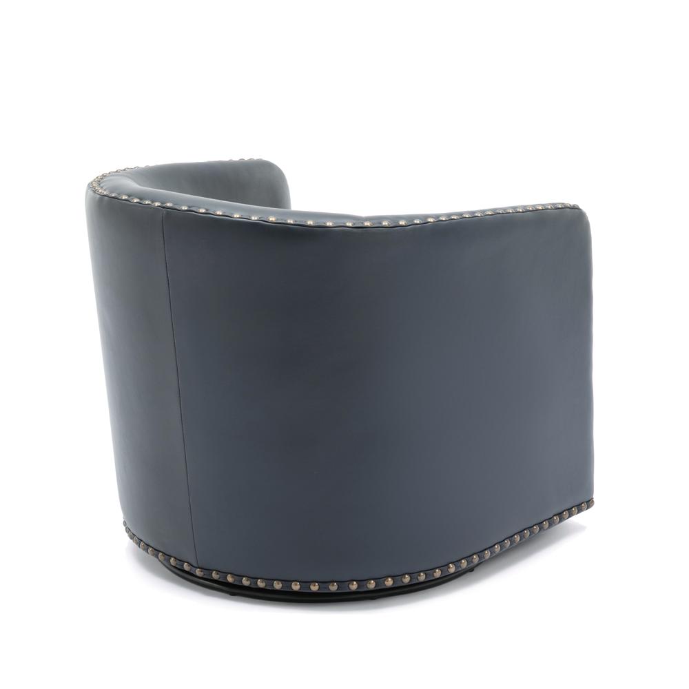 Tyler Swivel Arm Chair - Midnight Blue