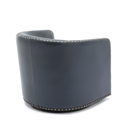 Tyler Swivel Arm Chair - Midnight Blue