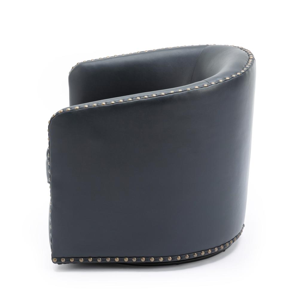 Tyler Swivel Arm Chair - Midnight Blue