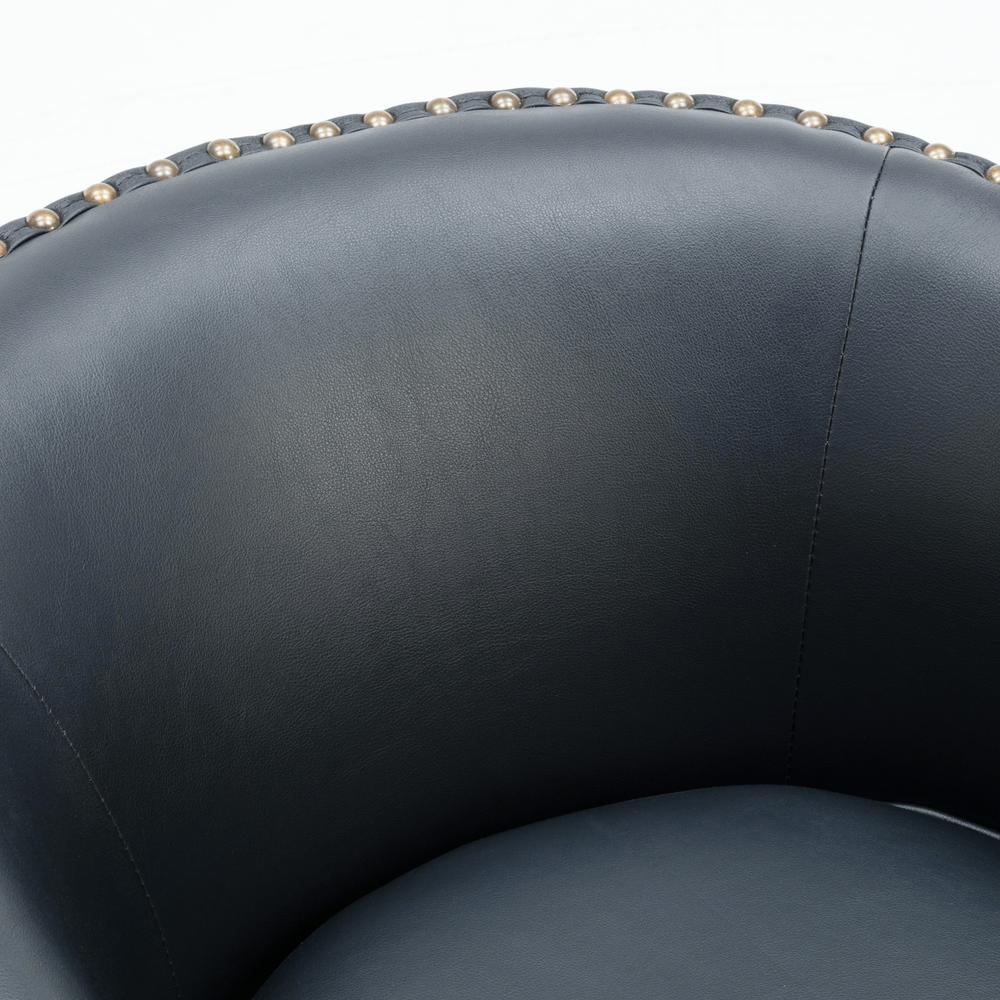 Tyler Swivel Arm Chair - Midnight Blue
