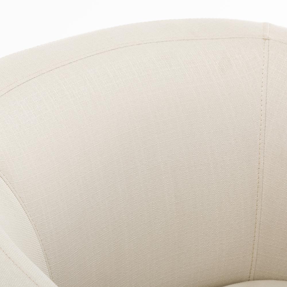 Infinity Linen Swivel Glider Barrel Chair