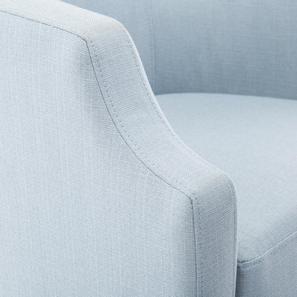 Infinity Sky Blue Swivel Glider Barrel Chair