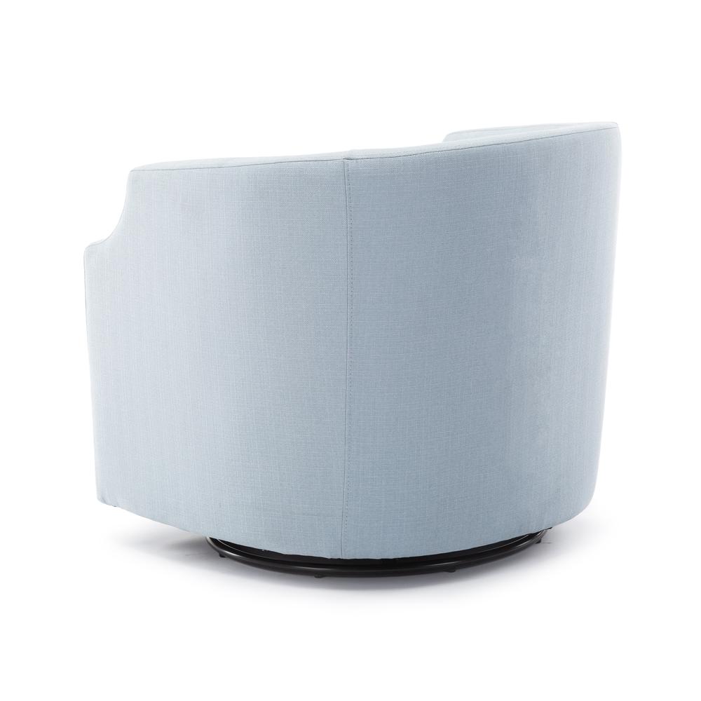 Infinity Sky Blue Swivel Glider Barrel Chair
