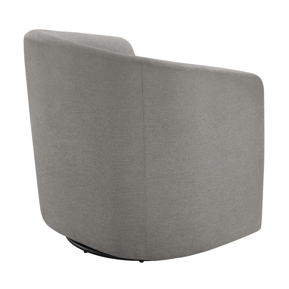 Amhurst Grey Swivel Barrel Chair