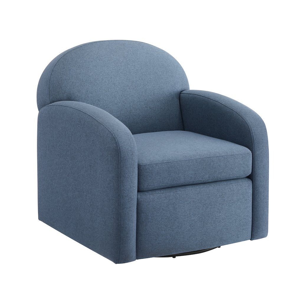 Elkhart Blue Swivel Chair