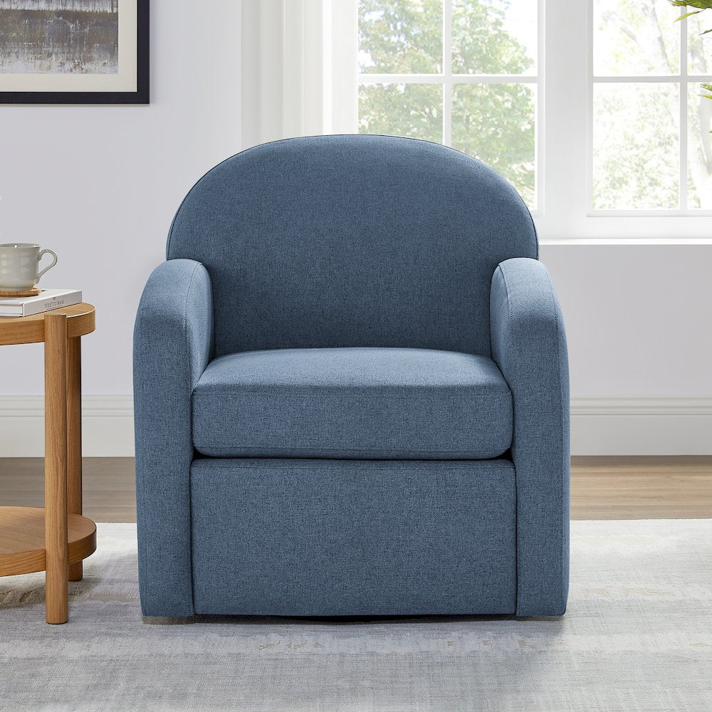 Elkhart Blue Swivel Chair