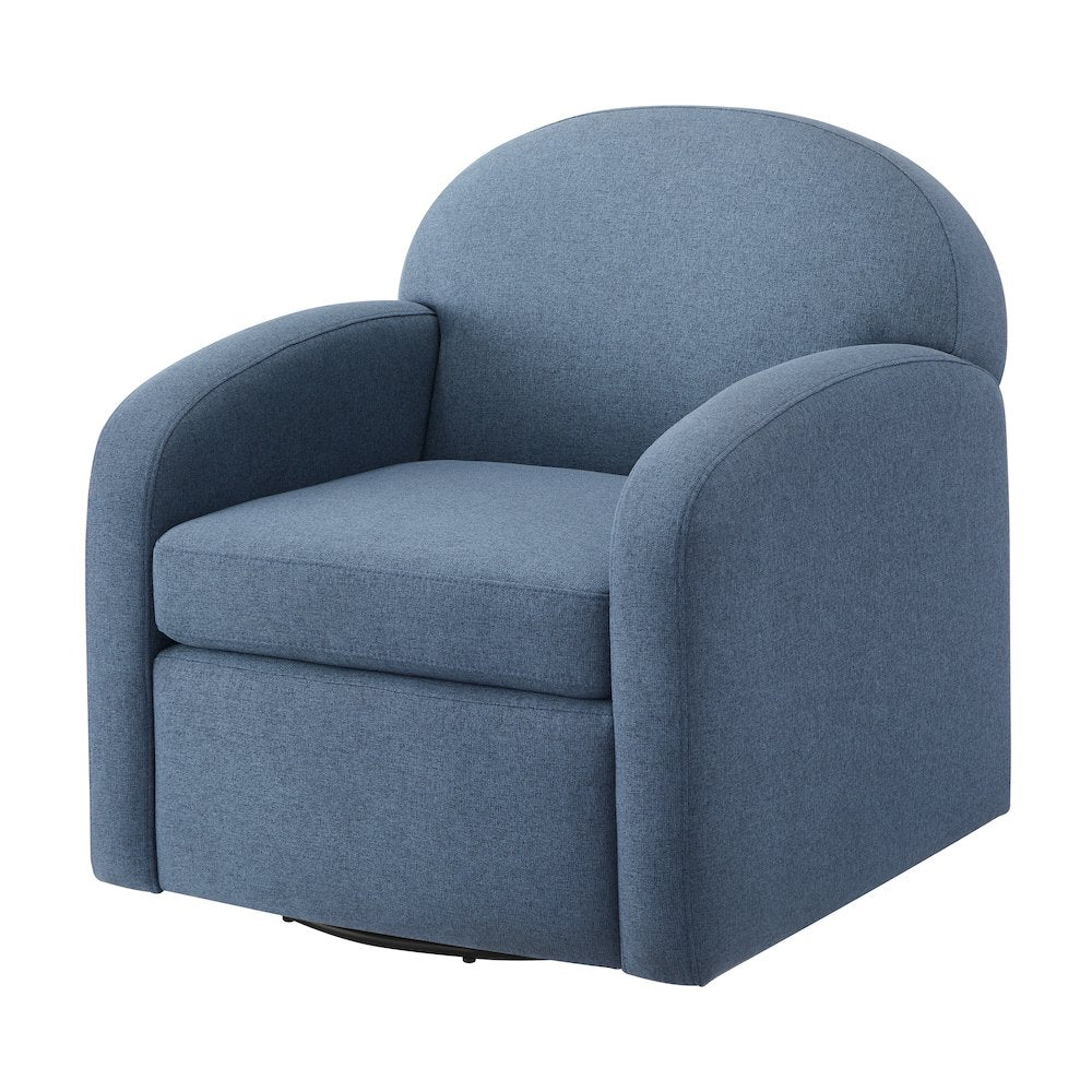 Elkhart Blue Swivel Chair