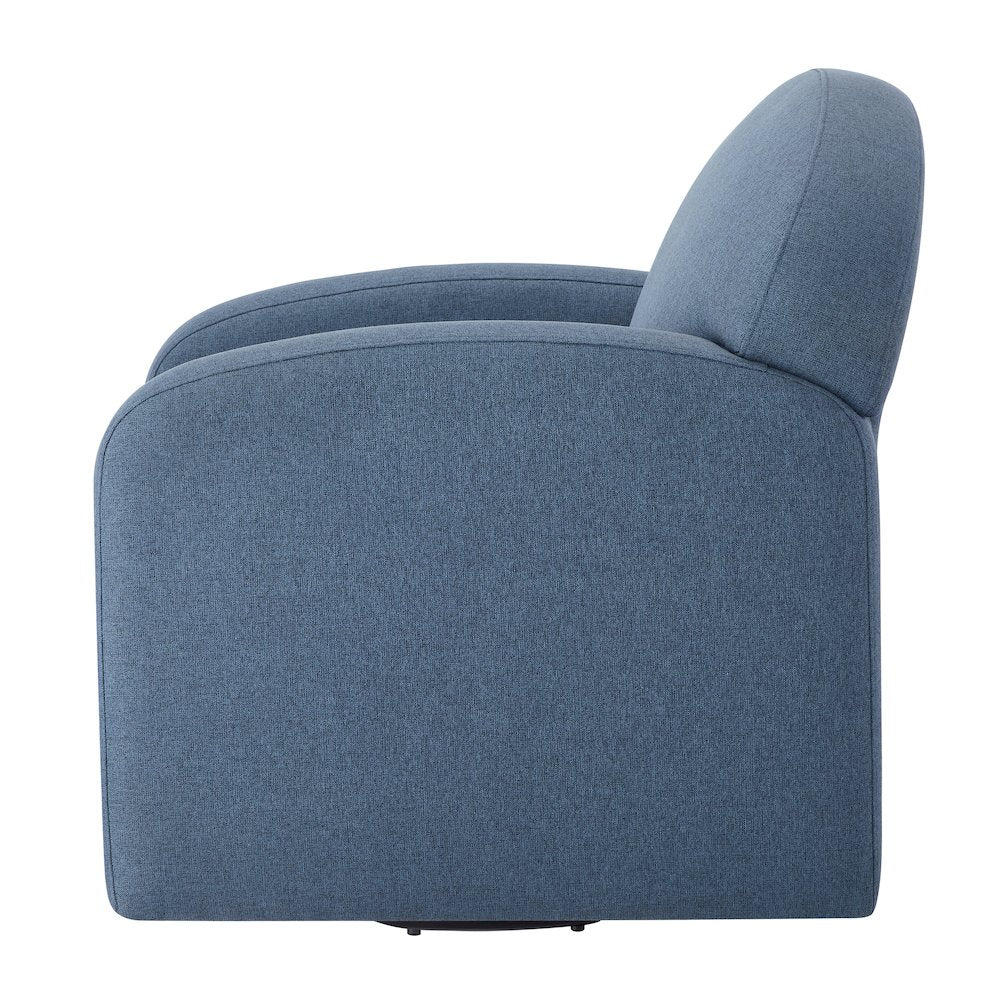 Elkhart Blue Swivel Chair