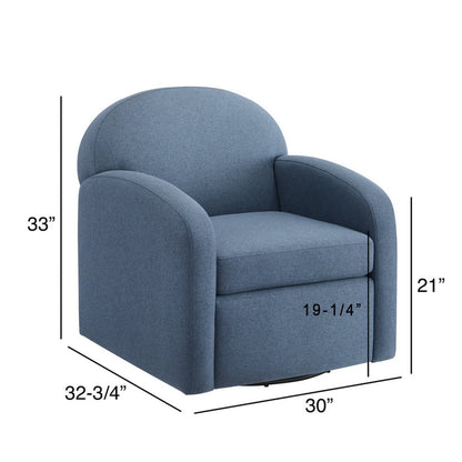 Elkhart Blue Swivel Chair