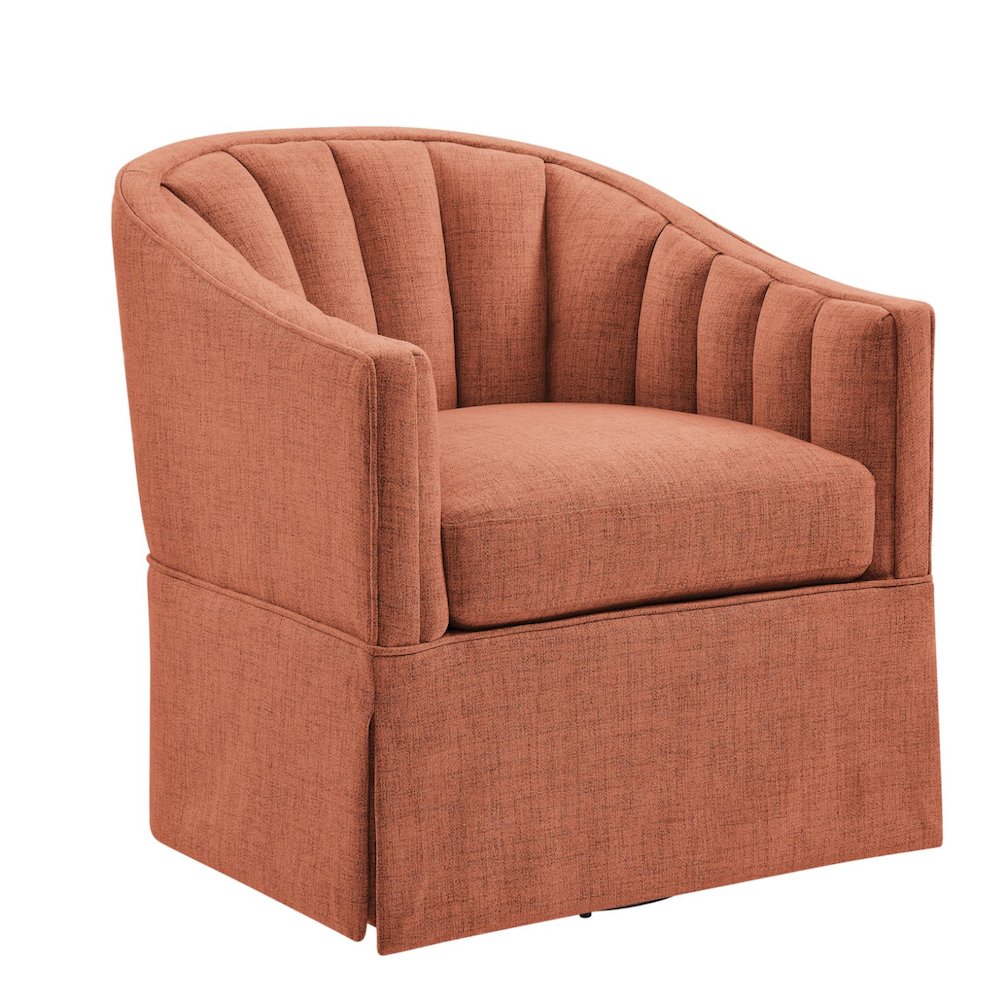 Sanibel Skirted Swivel Accent Chair