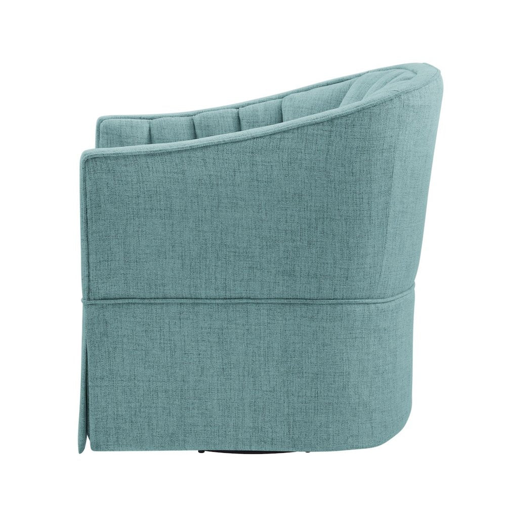 Sanibel Skirted Swivel Accent Chair