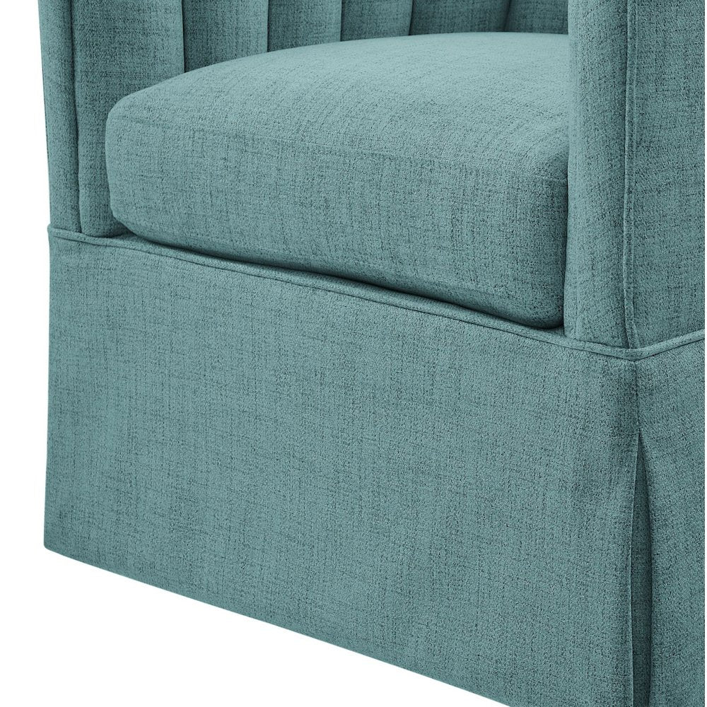 Sanibel Skirted Swivel Accent Chair