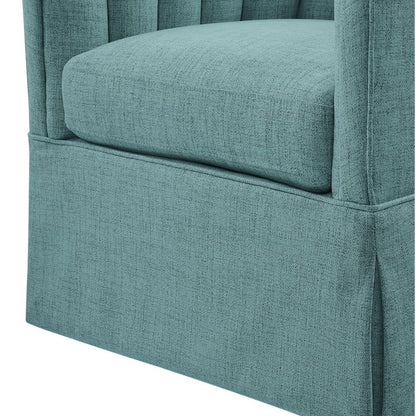 Sanibel Skirted Swivel Accent Chair