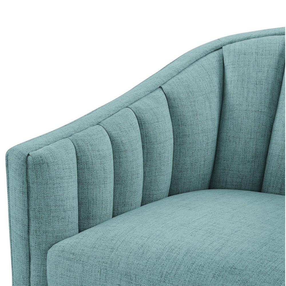 Sanibel Skirted Swivel Accent Chair