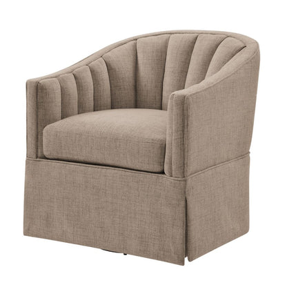Sanibel Skirted Swivel Accent Chair