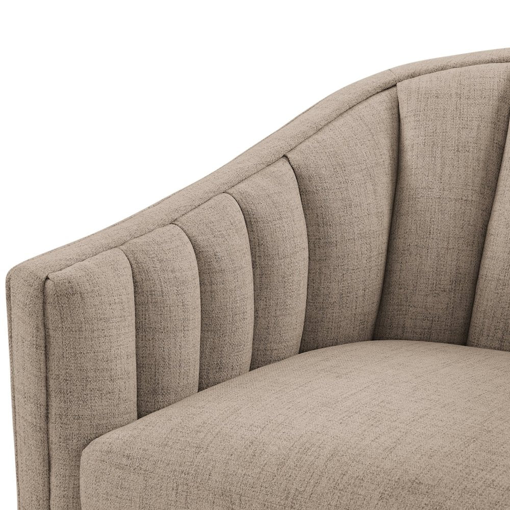 Sanibel Skirted Swivel Accent Chair
