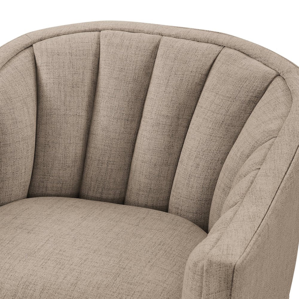 Sanibel Skirted Swivel Accent Chair