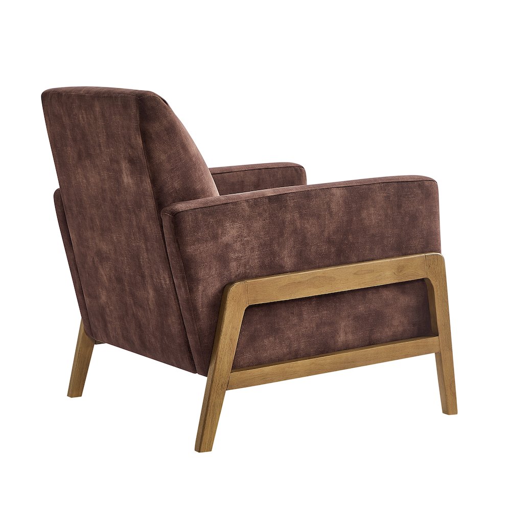 Macon Wood Arm Tufted Back Accent Chair - Espresso