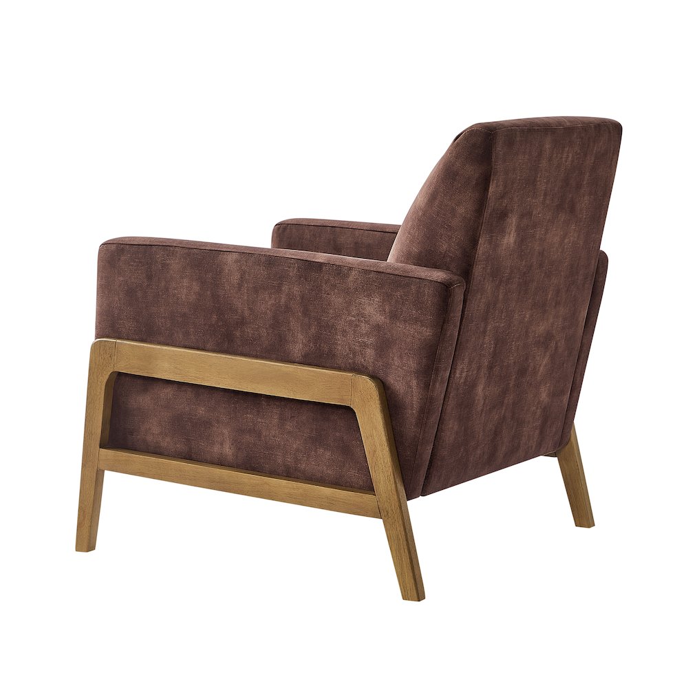 Macon Wood Arm Tufted Back Accent Chair - Espresso