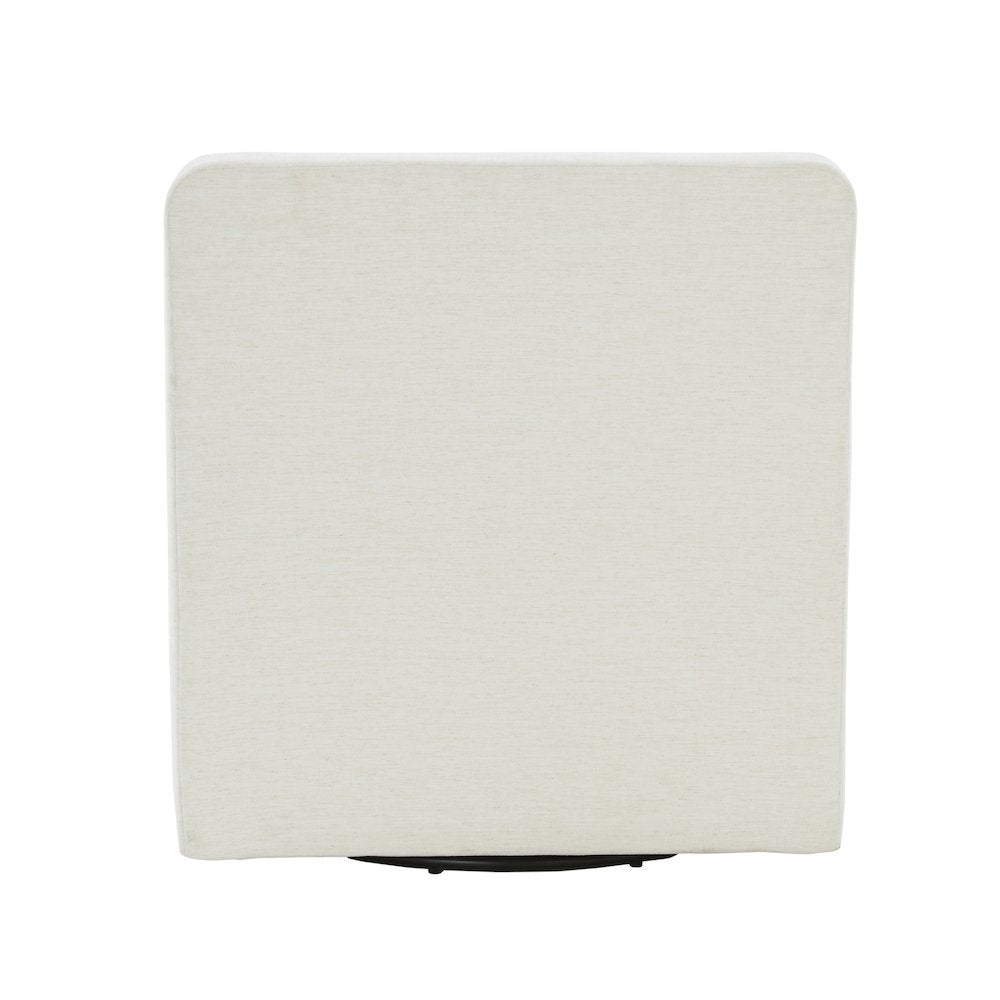 Tolland Swivel Accent Chair with Nailhead Trim - Cream
