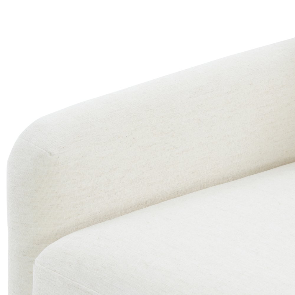 Tolland Swivel Accent Chair with Nailhead Trim - Cream