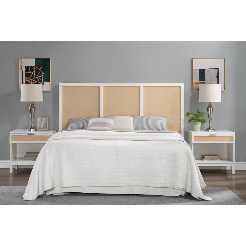 Bayport Cane and Solid Wood King Headboard