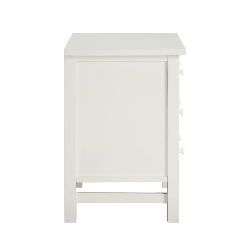 Greenwich 4-drawer Storage Nightstand - Antique White