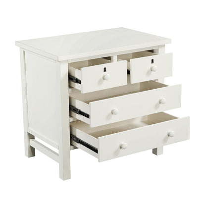 Greenwich 4-drawer Storage Nightstand - Antique White