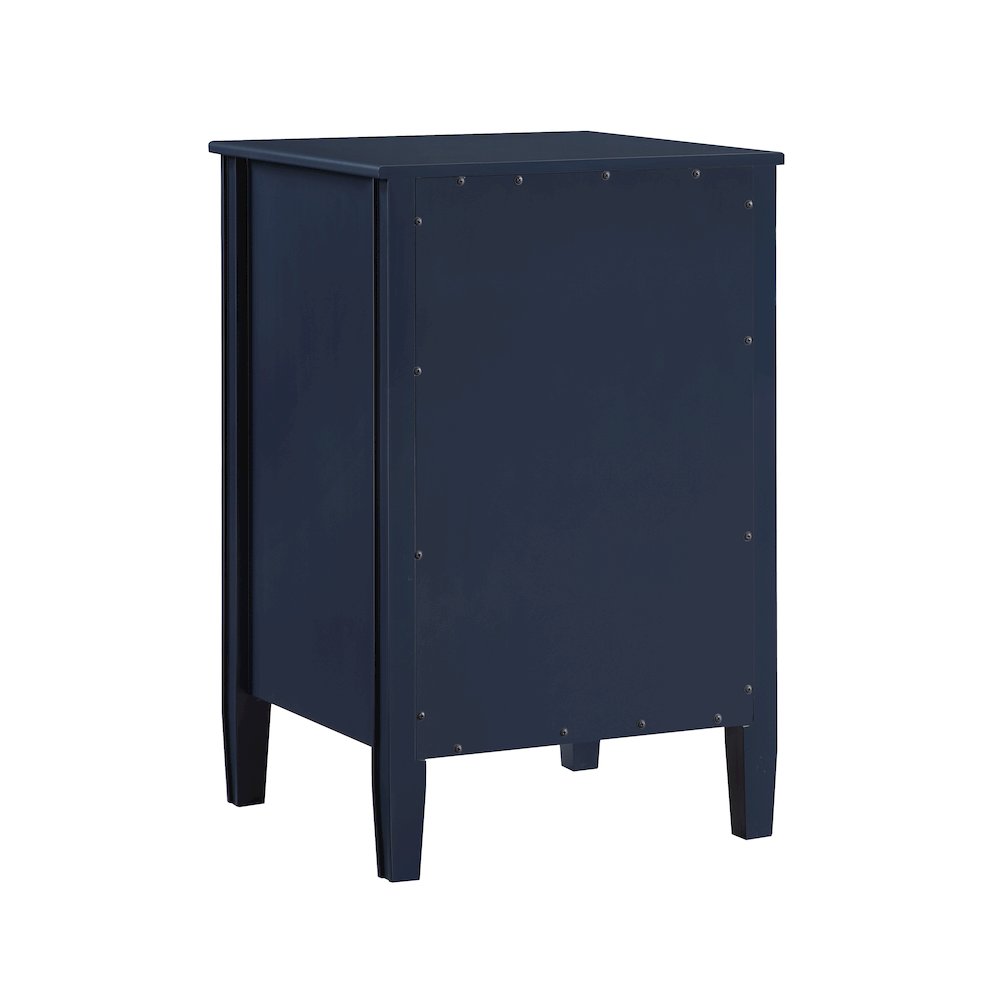 Winsley 2-drawer storage Nightstand - Midnight Blue
