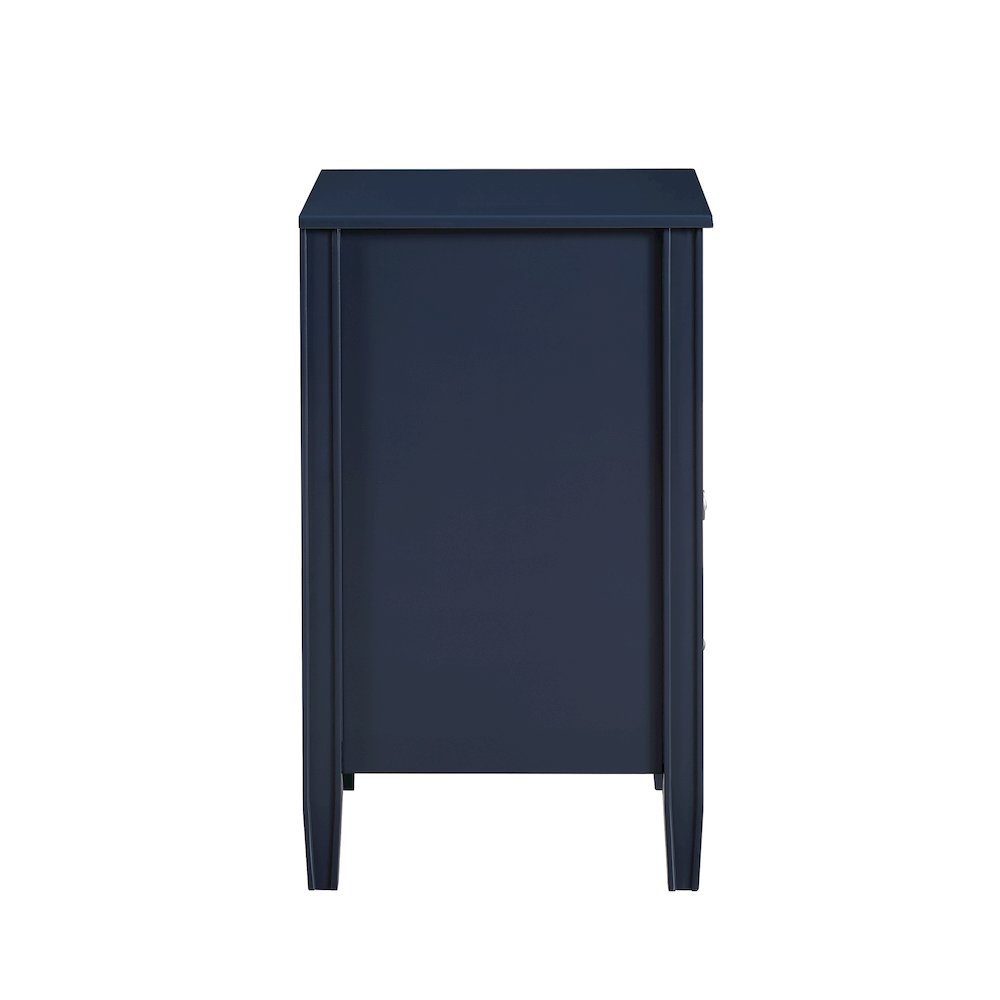 Winsley 2-drawer storage Nightstand - Midnight Blue
