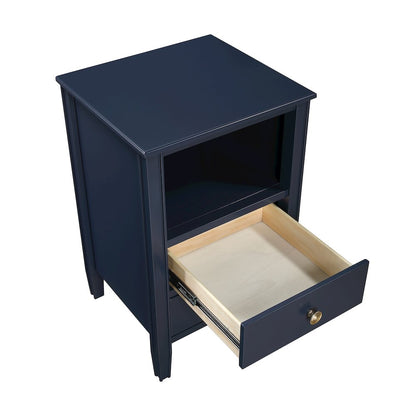 Winsley 2-drawer storage Nightstand - Midnight Blue