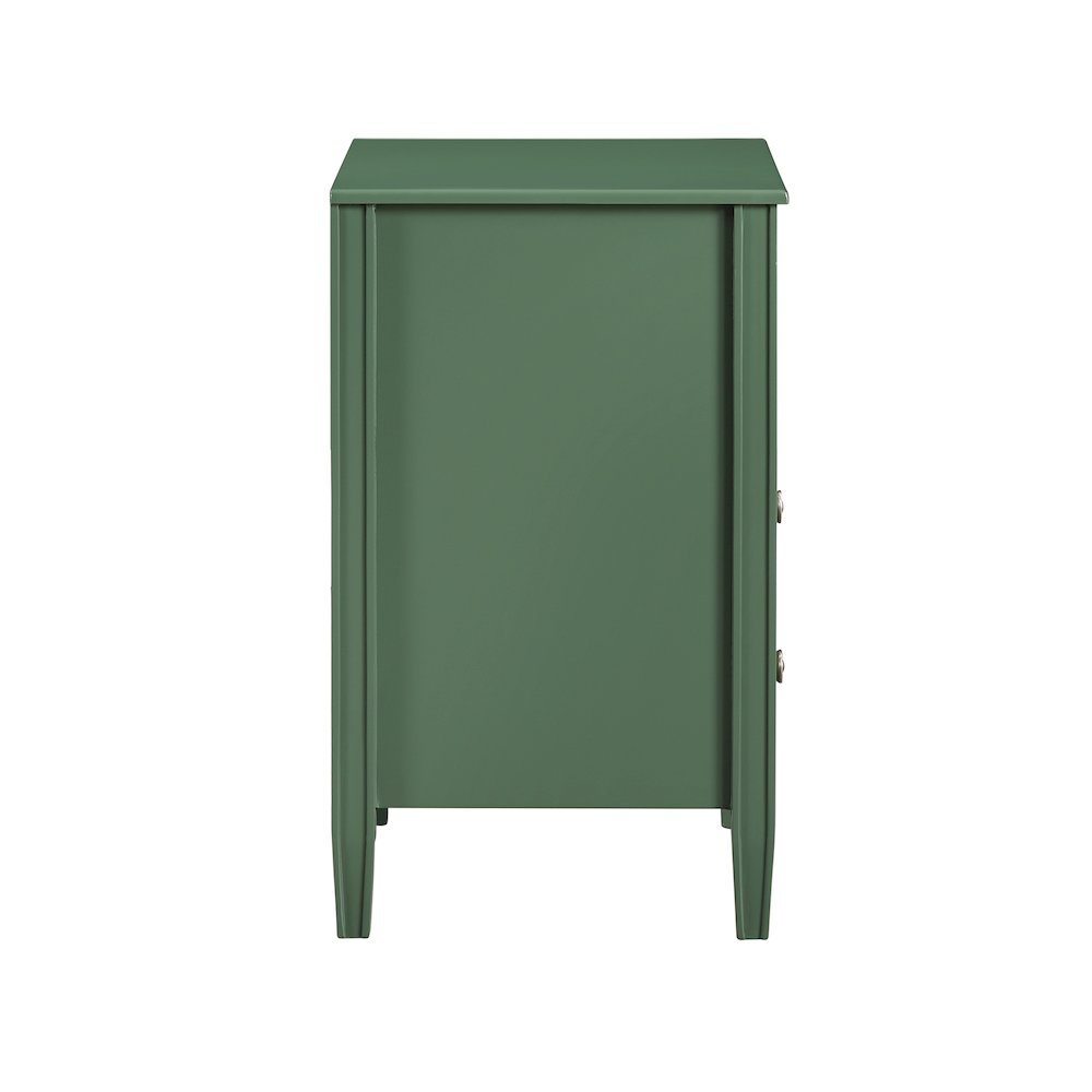 Winsley 2-drawer storage Nightstand - Vintage Green