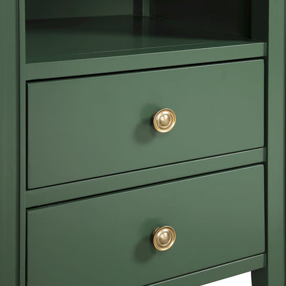 Winsley 2-drawer storage Nightstand - Vintage Green