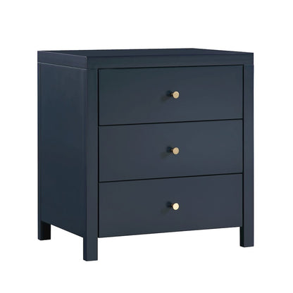 Nolan 3-drawer Nightstand - Midnight Blue