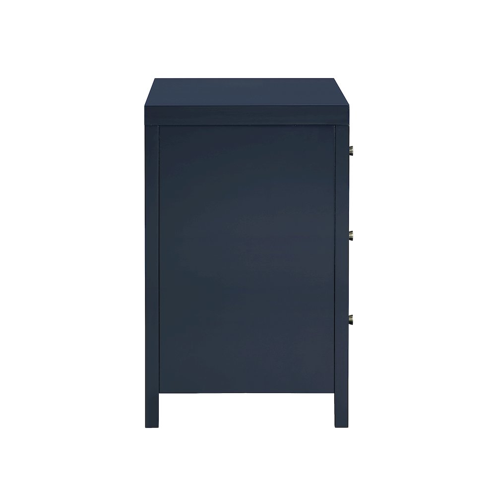 Nolan 3-drawer Nightstand - Midnight Blue