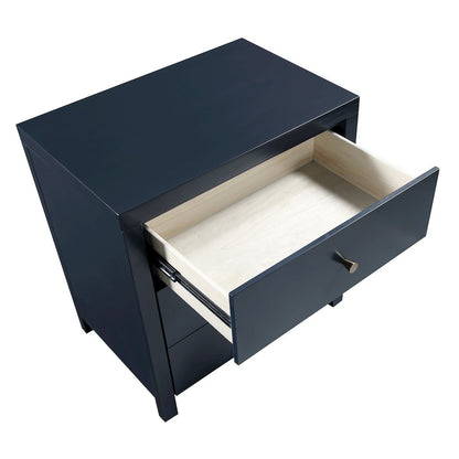 Nolan 3-drawer Nightstand - Midnight Blue