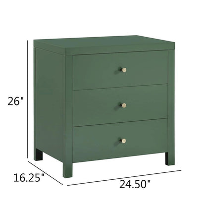 Nolan 3-drawer Nightstand - Vintage Green
