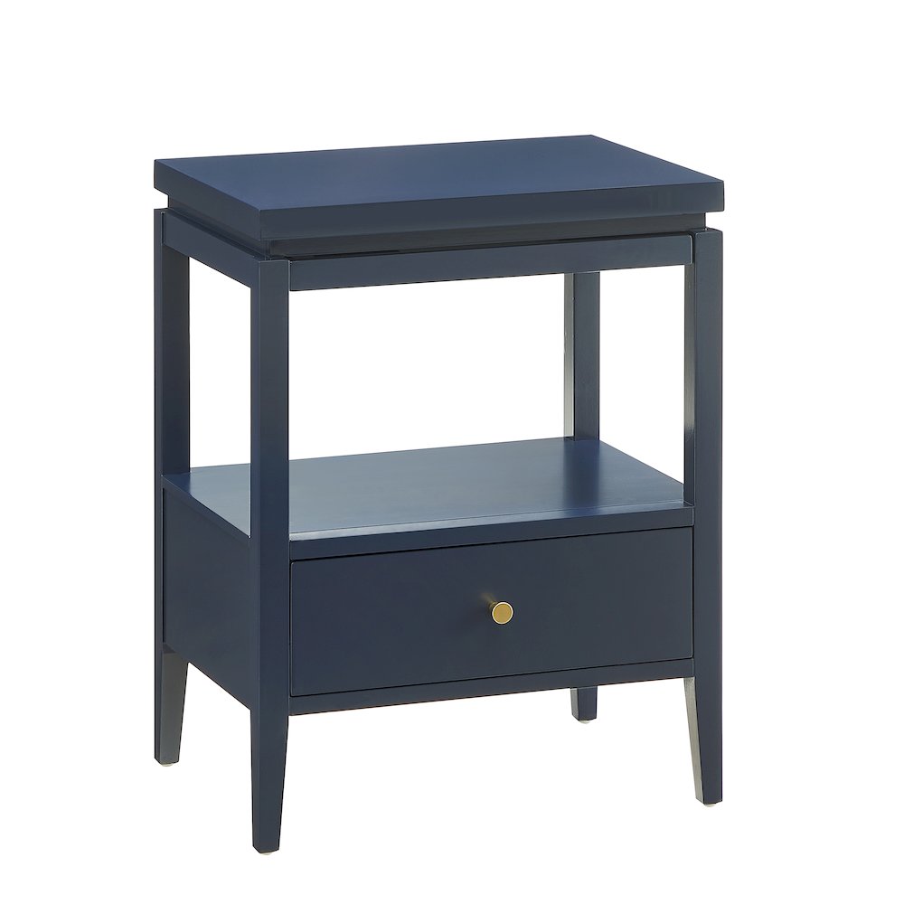 Opava Midnight Blue 1-drawer Nightstand