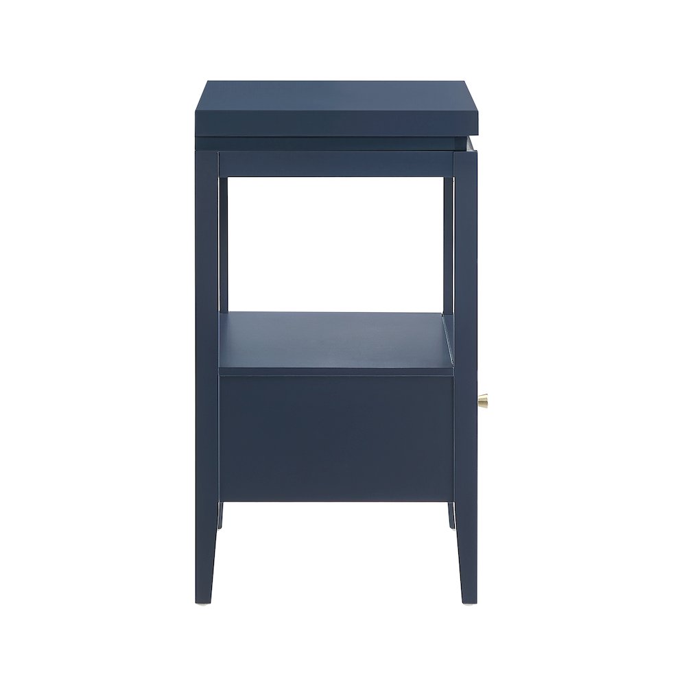 Opava Midnight Blue 1-drawer Nightstand