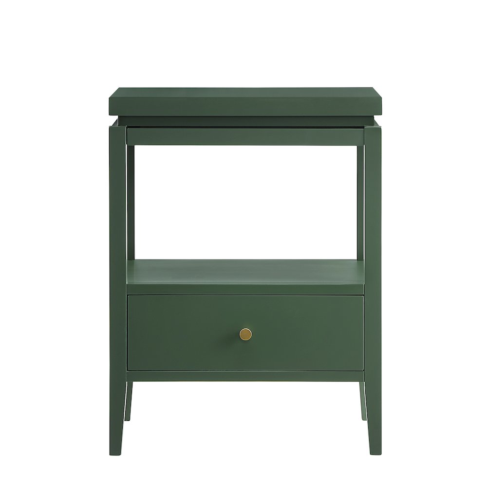 Opava Vintage Green 1-drawer Nightstand