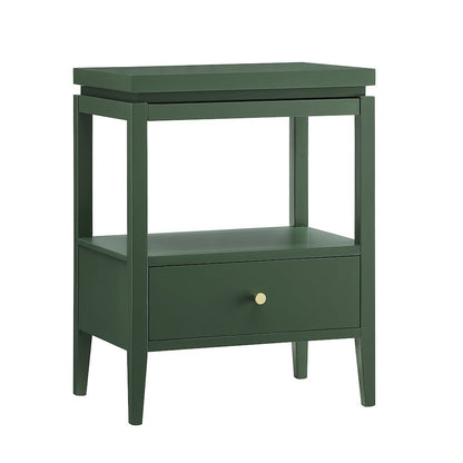 Opava Vintage Green 1-drawer Nightstand