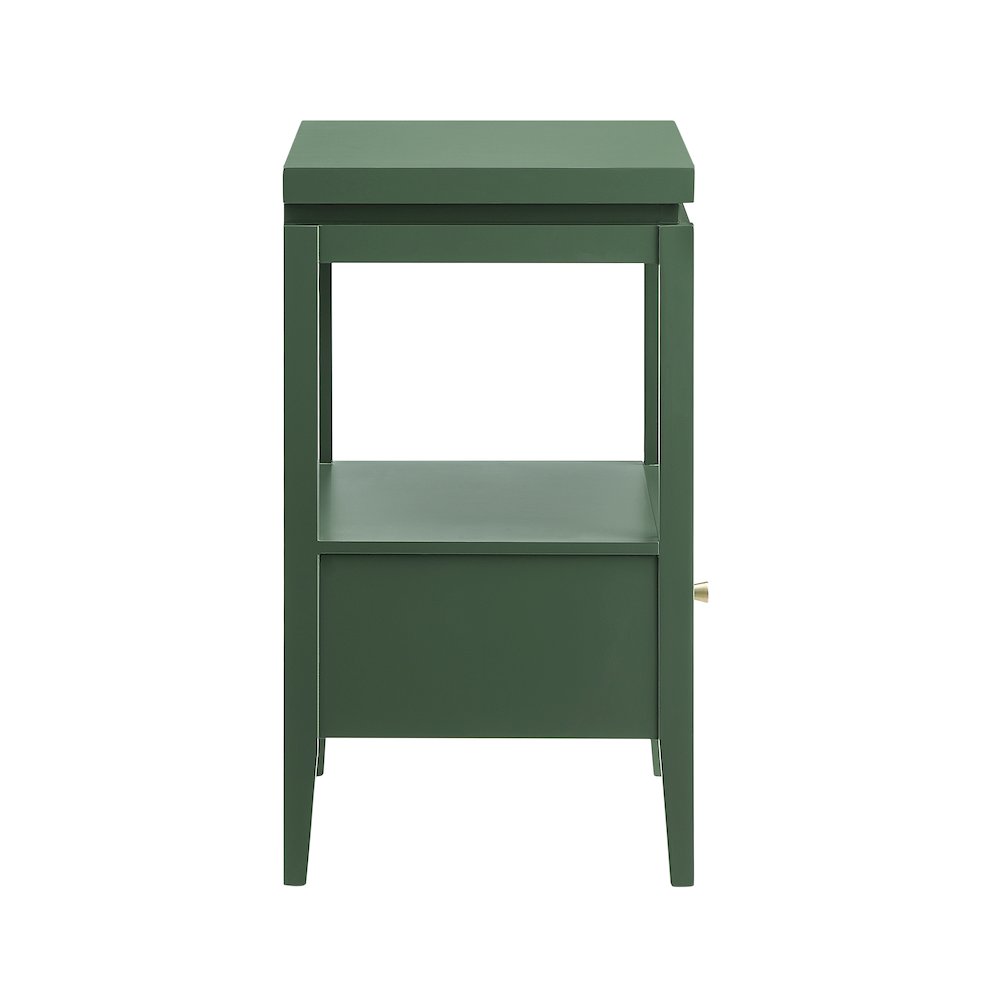 Opava Vintage Green 1-drawer Nightstand