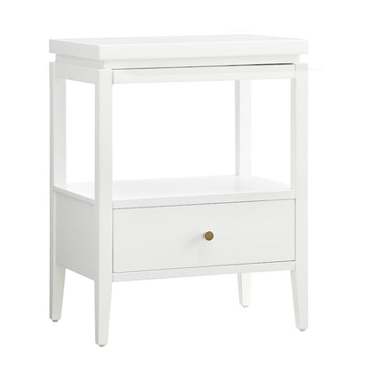 Opava White 1-drawer Nightstand