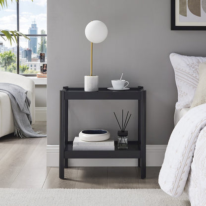Yukon Matte Black Nightstand
