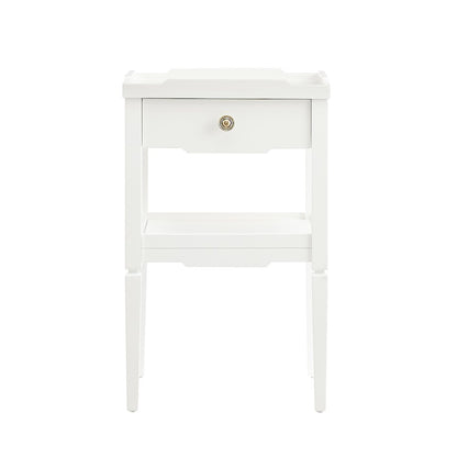 Finchley White 1-drawer Nightstand