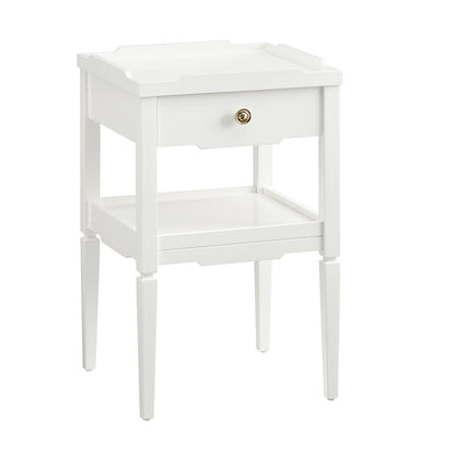 Finchley White 1-drawer Nightstand